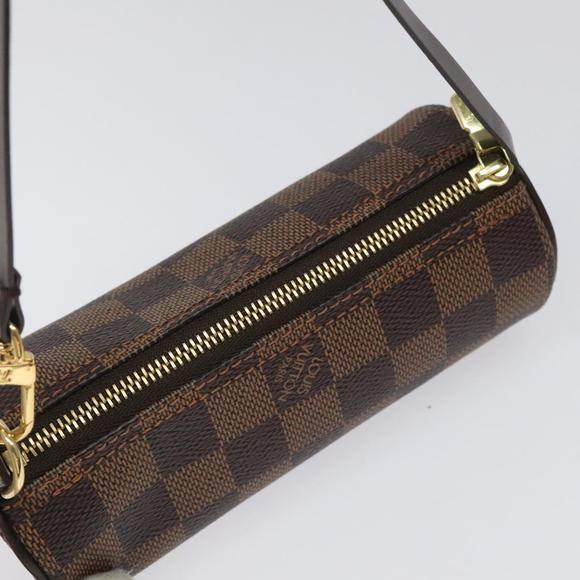 LOUIS VUITTON Damier Ebene Papillon Pouch LV Auth EC343 - Picture 6 of 16